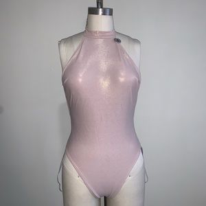 Pink Metallic Swimsuit